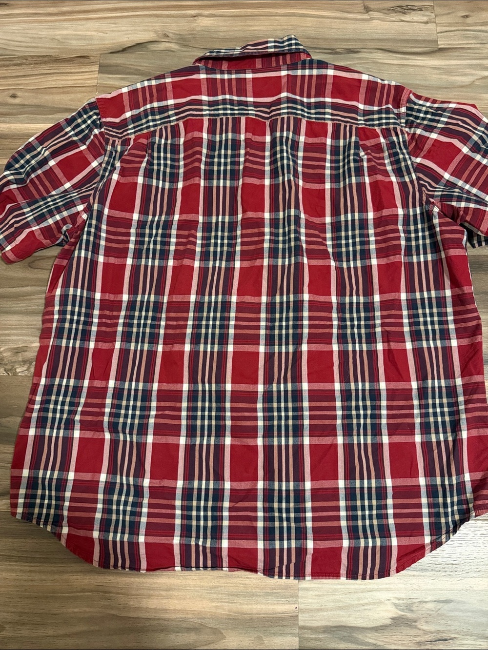 Carhartt Relaxed Fit Plaid Button-Up S/S Shirt Men’s 2XL Red Blue Casual - Picture 7 of 7